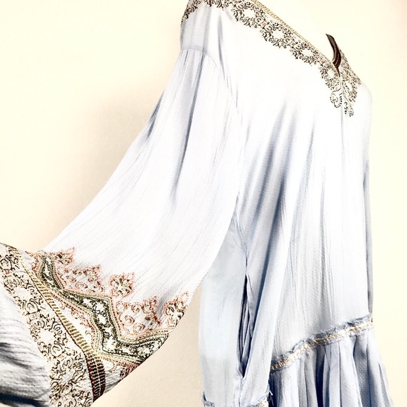 Free People Wild One Embroidered Peasant Tunic. S - Picture 6 of 8